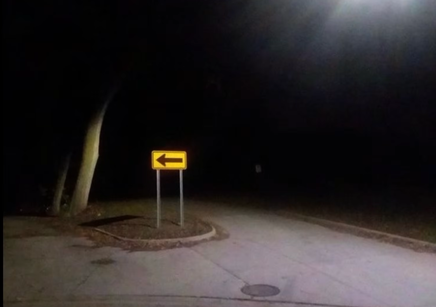 dark road