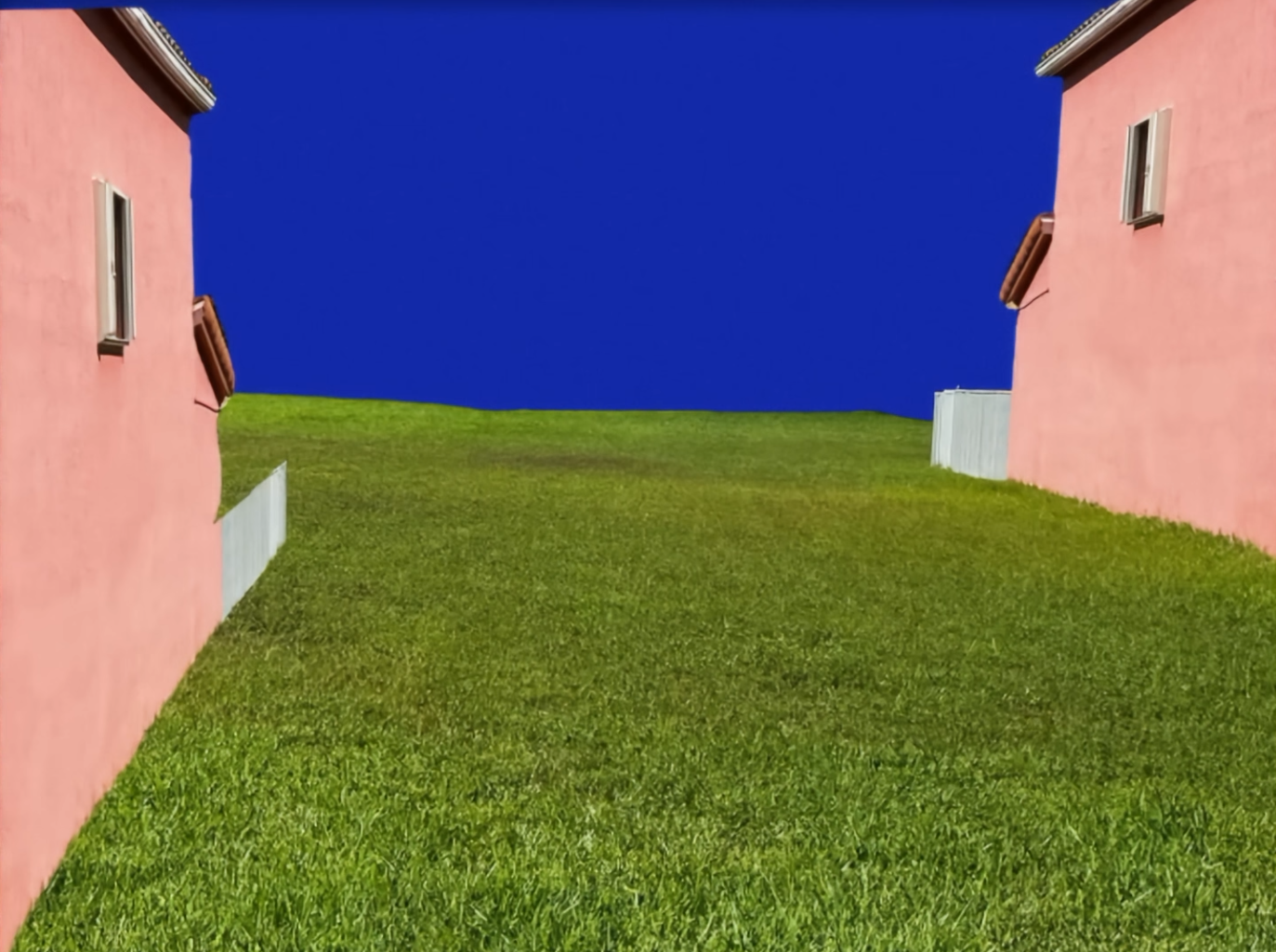 lane between houses